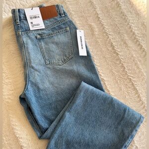 Princess Polly Henesey high rise straight leg, mid wash Jeans